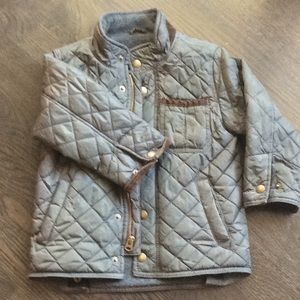 Boys quilted brown jacket Gap 3year old